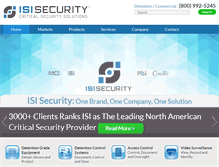 Tablet Screenshot of isisecurity.com